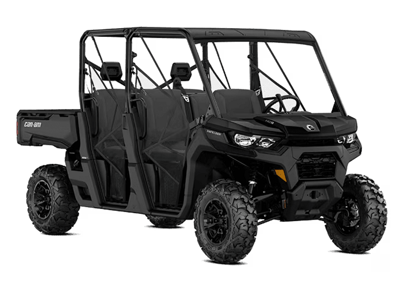NEW 2026 CAN-AM DEFENDER MAX DPS HD9  in a STEALTH BLACK exterior color. Family PowerSports (877) 886-1997 familypowersports.com 
