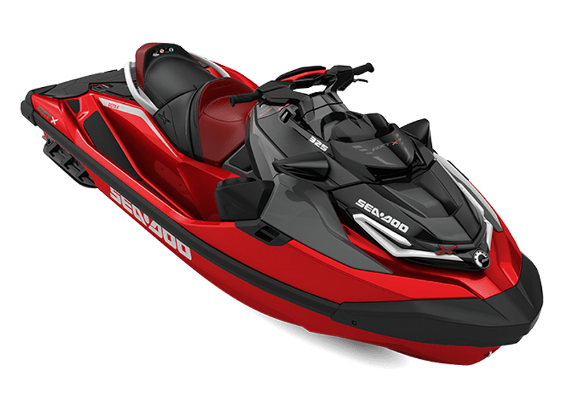 2024 SEADOO PWC RXP X 325 AUD RD IBR 24  in a RED exterior color. Family PowerSports (877) 886-1997 familypowersports.com 