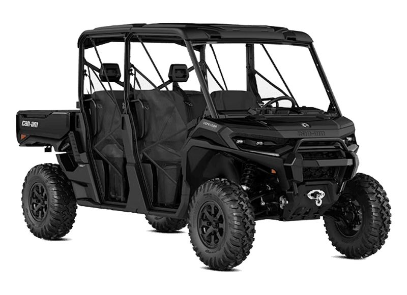 NEW 2026 CAN-AM DEFENDER MAX XT HD11 WITH 1025 INCH TOUCHSCREEN  in a STEALTH BLACK exterior color. Family PowerSports (877) 886-1997 familypowersports.com 