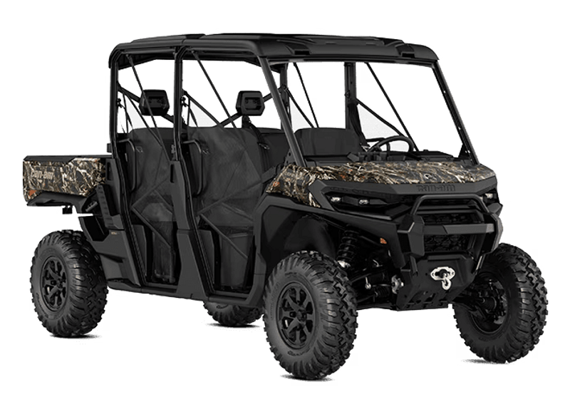 NEW 2026 CAN-AM DEFENDER MAX XT HD11 WITH 1025 INCH TOUCHSCREEN  in a DARK WILDLAND CAMO exterior color. Family PowerSports (877) 886-1997 familypowersports.com