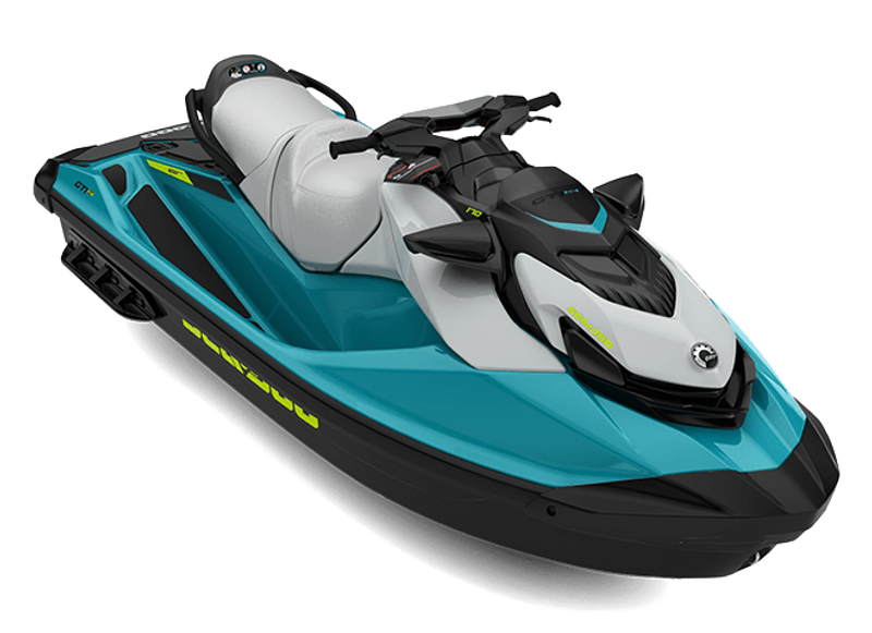 2024 SEADOO GTI SE 170 WITH SOUND SYSTEM IDF ICE METAL AND NEO MINT Image 1