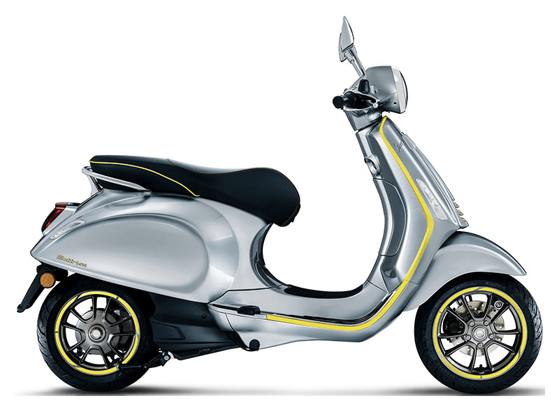 2022 Vespa Elettrica 45 MPH in a Grey exterior color. San Jose BMW Motorcycles 555-555-5555 sjbmw.com 