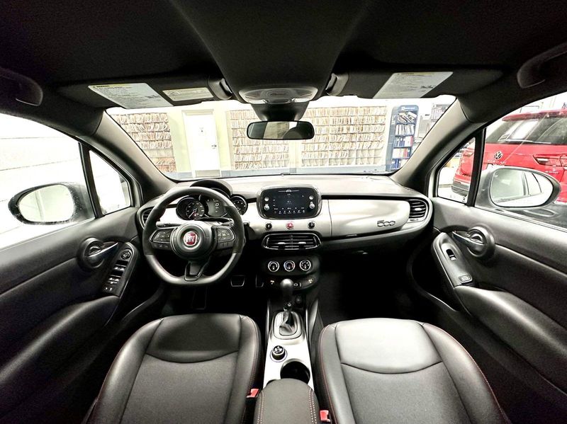 2022 Fiat 500X Sport AWD in a Bianco Gelato (White Clear Coat) exterior color and Black Heated Seatsinterior. Schmelz Countryside Alfa Romeo (651) 867-3222 schmelzalfaromeo.com 