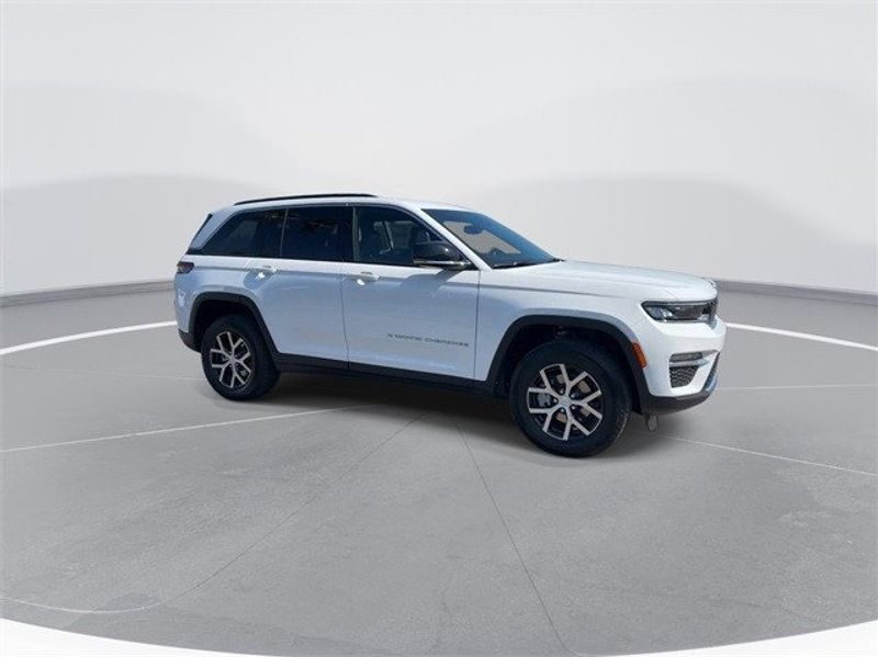 2024 Jeep Grand Cherokee Limited 4x4 in a Bright White Clear Coat exterior color. McPeek