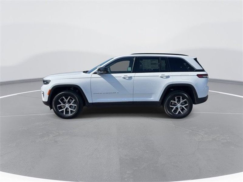 2024 Jeep Grand Cherokee Limited 4x4 in a Bright White Clear Coat exterior color. McPeek