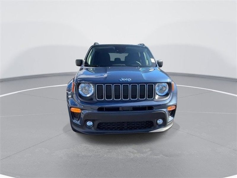 2023 Jeep Renegade Latitude 4x4 in a Slate Blue Pearl Coat exterior color and Blackinterior. McPeek