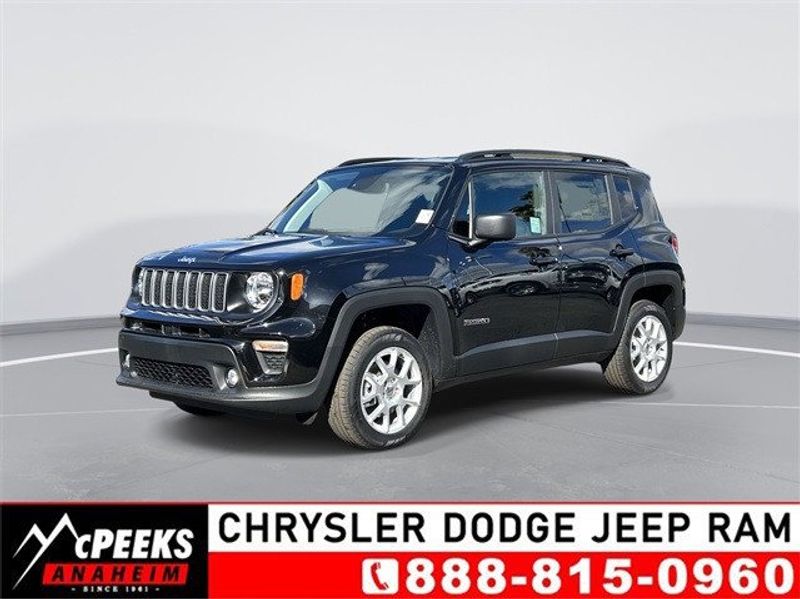 2023 Jeep Renegade Latitude 4x4 in a Black Clear Coat exterior color and Blackinterior. McPeek