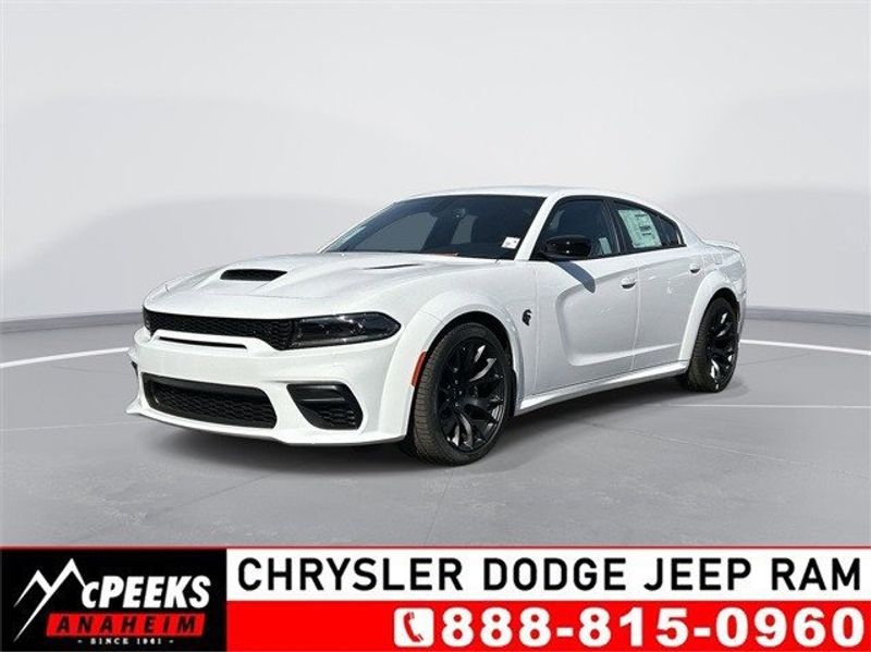 2023 Dodge Charger Srt Hellcat Widebody Jailbreak in a White Knuckle exterior color and Blackinterior. McPeek