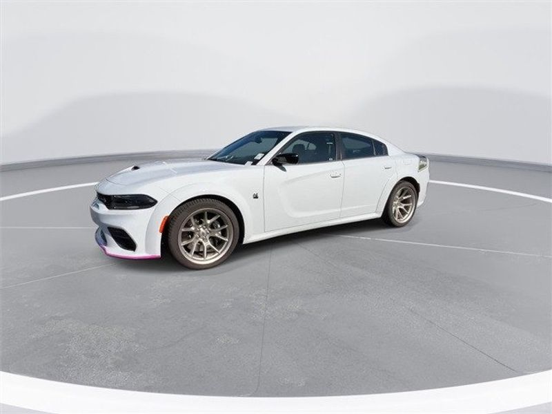 2023 Dodge Charger Scat Pack Swinger in a White Knuckle exterior color. McPeek