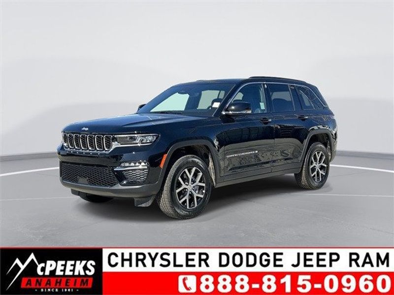 2024 Jeep Grand Cherokee Limited 4x4 in a Diamond Black Crystal Pearl Coat exterior color. McPeek