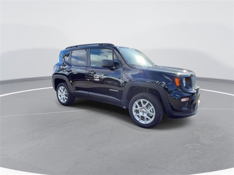 2023 Jeep Renegade Latitude 4x4 in a Black Clear Coat exterior color and Blackinterior. McPeek