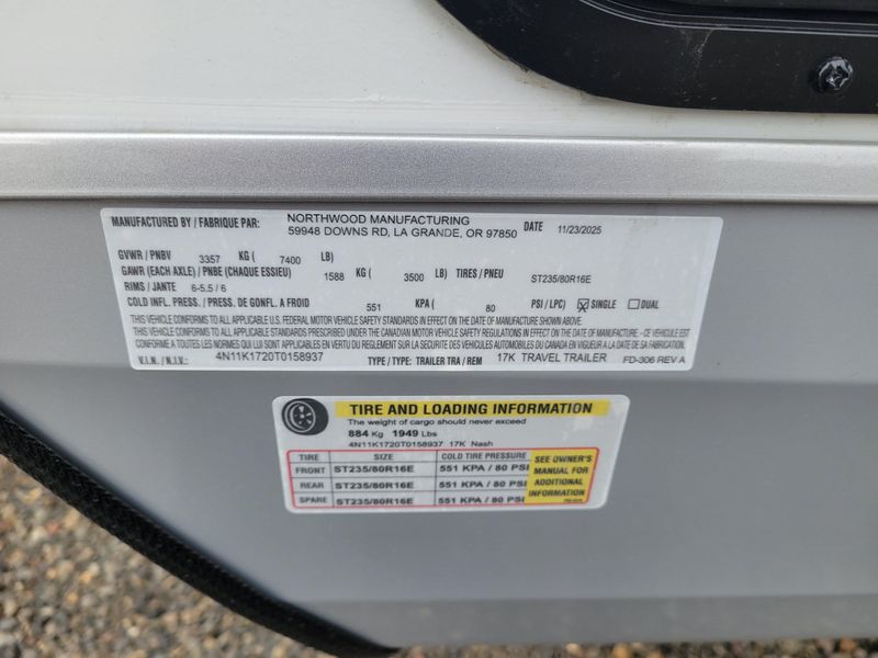 New 2026 NORTHWOOD MFG Nash 17KImage 15