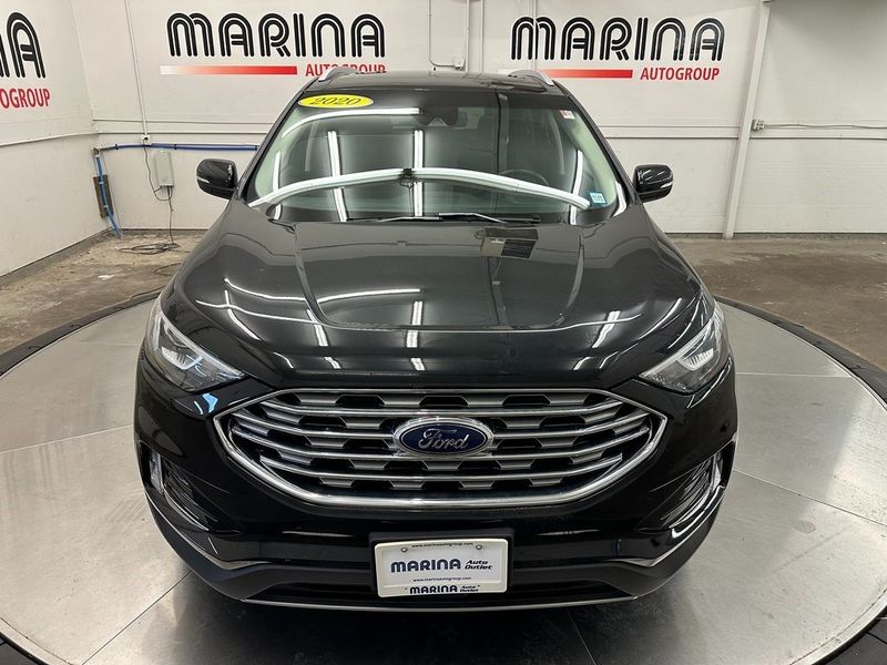 2020 Ford Edge SEL in a Agate Black exterior color and Ebonyinterior. Marina Chrysler Dodge Jeep RAM (855) 616-8084 marinadodgeny.com 