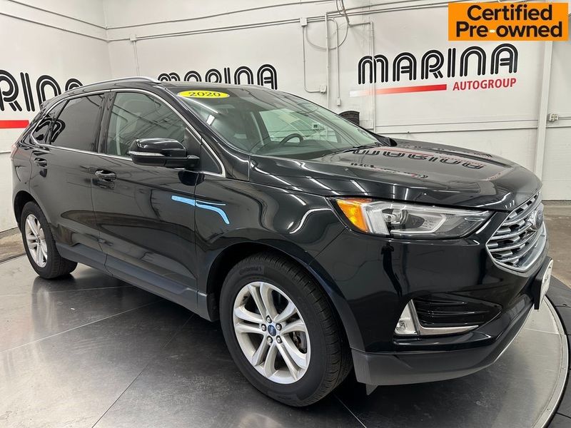 2020 Ford Edge SEL in a Agate Black exterior color and Ebonyinterior. Marina Chrysler Dodge Jeep RAM (855) 616-8084 marinadodgeny.com 