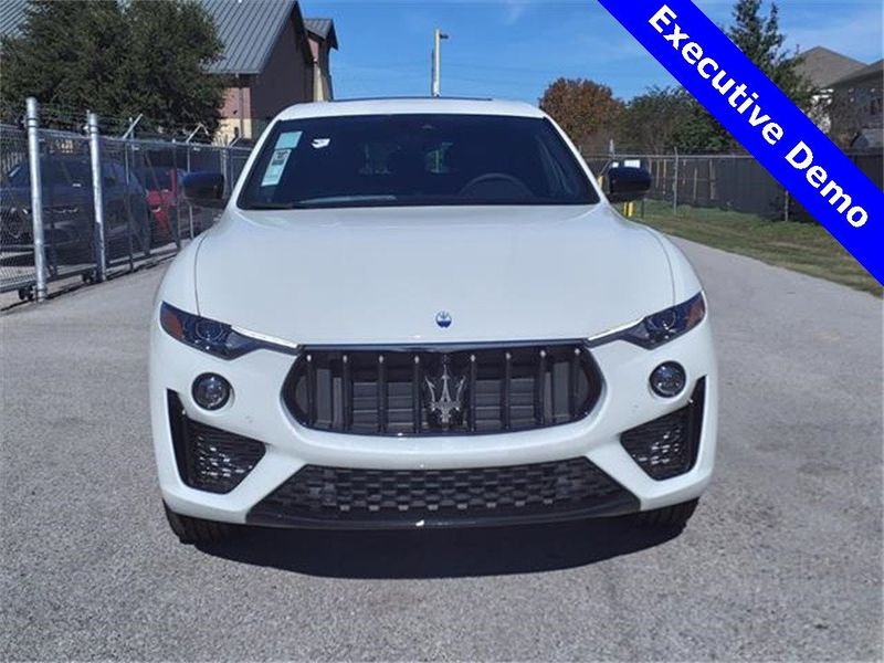 2024 Maserati Levante Modena in a White exterior color and Black/Redinterior. Northside Imports Houston 281-475-4549 northsideimportshouston.com 