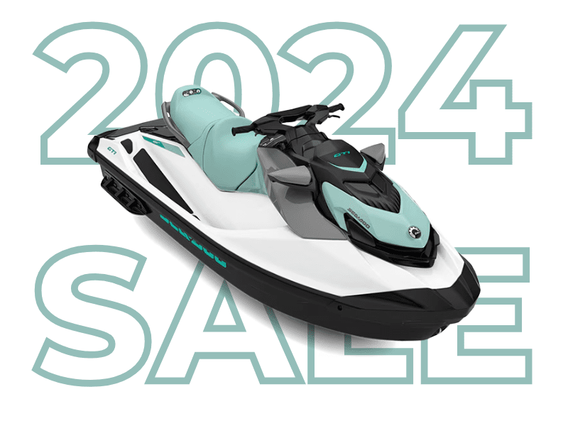 2024 SEA DOO PWC GTI 130 IBR 24  in a WHITE NEON MINT exterior color. Cross Country Powersports 732-491-2900 crosscountrypowersports.com 