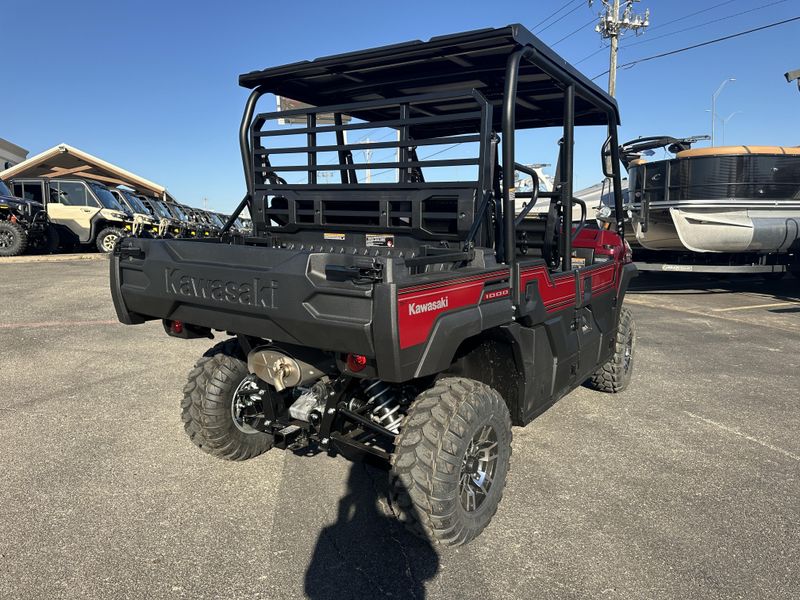 2025 Kawasaki MULE PROFXT 1000 LE RANCH EDITION METALLIC DEEP REDImage 3