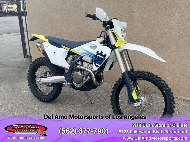 2024 HUSQVARNA FE 350S  in a WHITE exterior color. Del Amo Motorsports of Los Angeles (562) 262-9181 delamomotorsports.com 