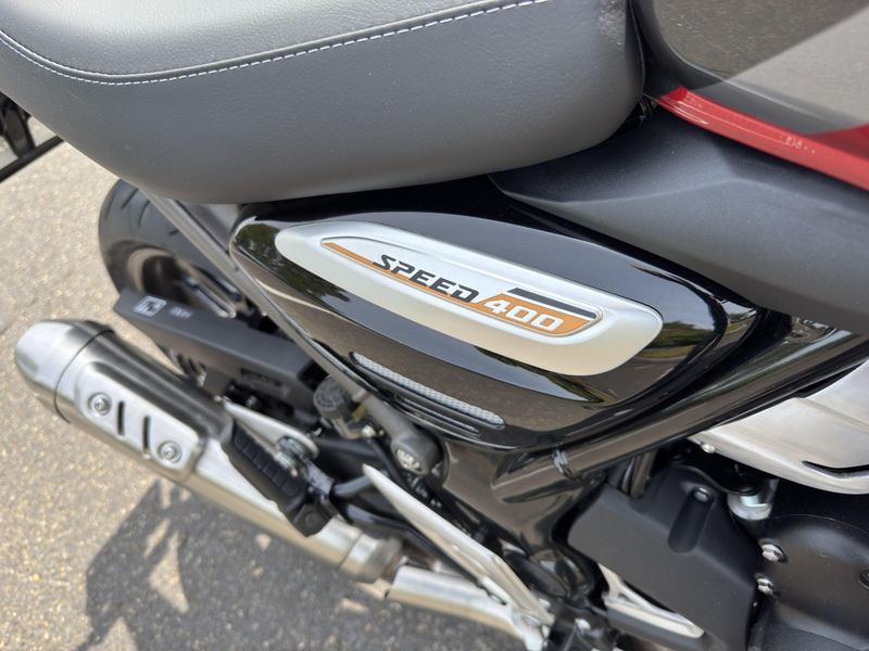 2025 Triumph SPEED 400 - CARNIVAL RED - STORM GREY 