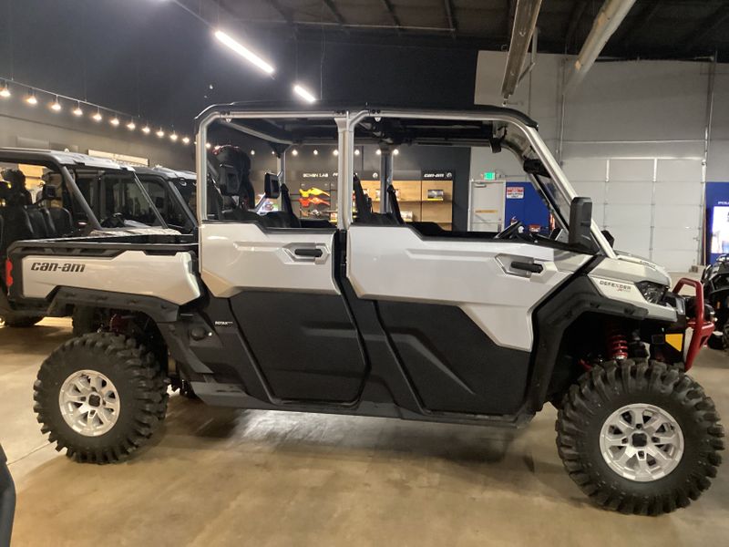 2024 Can-Am DEFENDER MAX X MR WITH HALF DOORS HAD10 HYPER SILVER AND LEGION REDImage 5