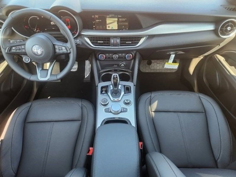 2024 Alfa Romeo Stelvio Ti Awd in a Alfa Rosso (Red) exterior color and Blackinterior. Northside Alfa Romeo of Houston 281-475-4549 alfaromeousaofnorthhouston.com 