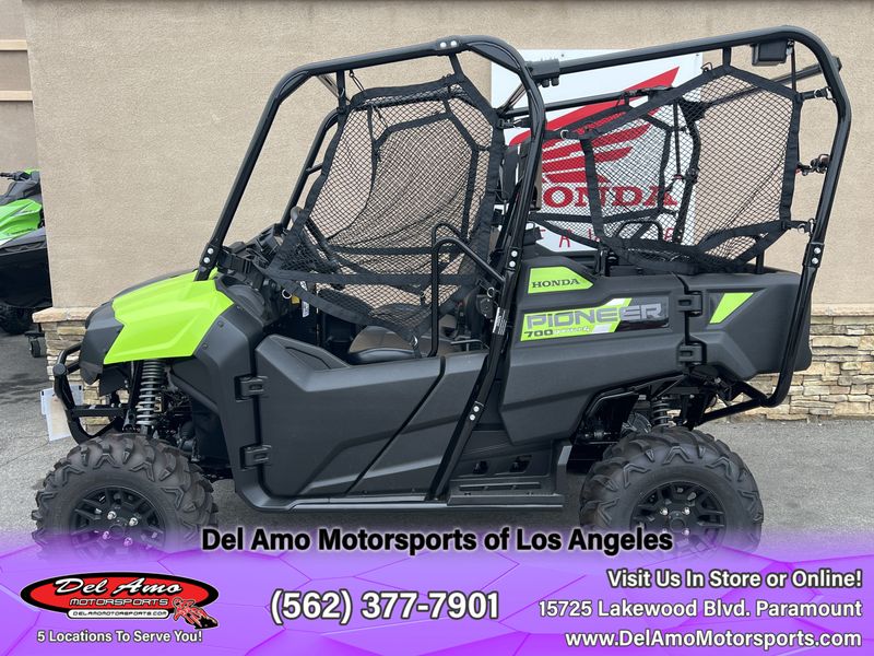 2024 Honda SXS700M4DLR  in a KRYPTON GREEN exterior color. Del Amo Motorsports of Los Angeles (562) 262-9181 delamomotorsports.com 