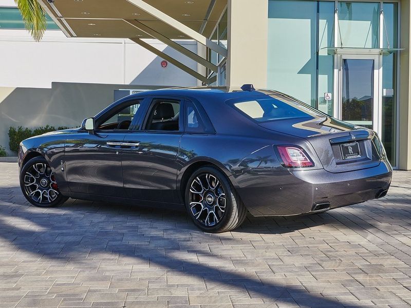 2024 Rolls-Royce Ghost  in a Gunmetal exterior color and Forge Yellowinterior. SHELLY AUTOMOTIVE shellyautomotive.com 