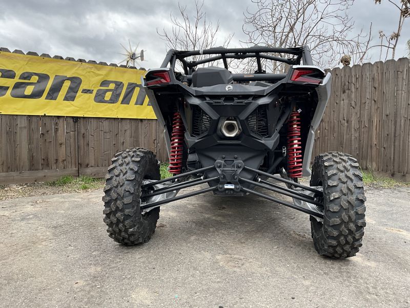 2024 Can-Am MAVERICK X3 MAX RS TURBO RR in a FIERY RED / HYPER SILVER exterior color. BMW Motorcycles of Modesto 209-524-2955 bmwmotorcyclesofmodesto.com 