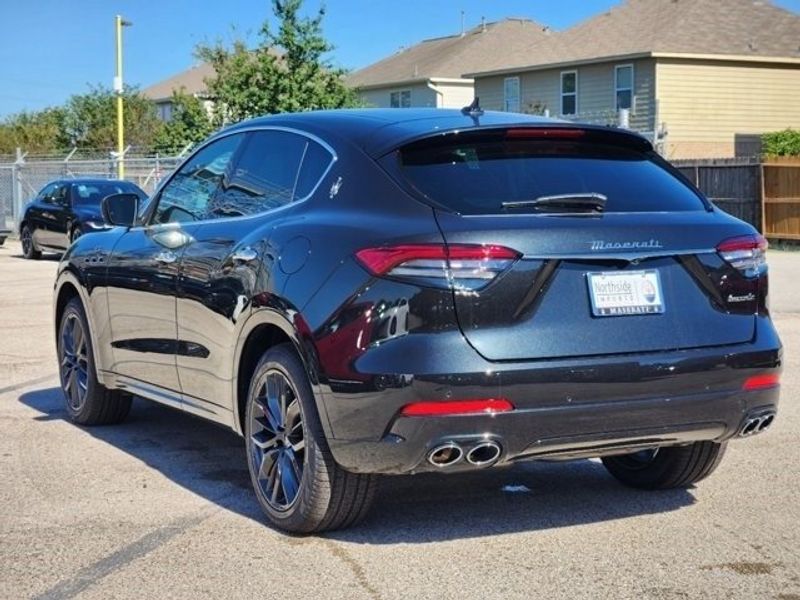 2024 Maserati Levante GT in a Black exterior color and Black/Redinterior. Northside Imports Houston 281-475-4549 northsideimportshouston.com 