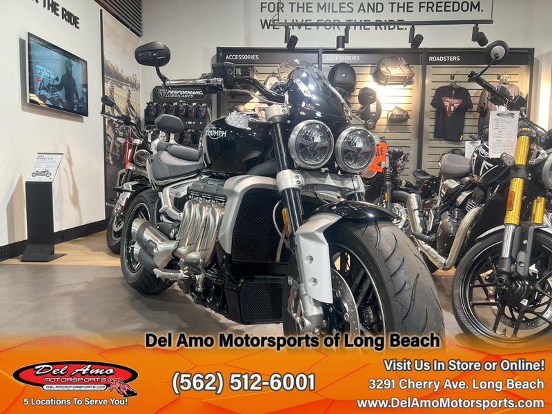 2024 Triumph ROCKET 3 GT  in a SAPPHIRE BLACK exterior color. Del Amo Motorsports of Long Beach (562) 362-3160 delamomotorsports.com 