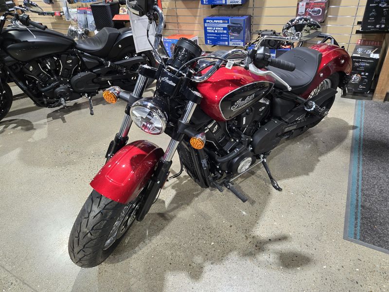 2025 Indian Motorcycle INDIAN SCOUT CLASSIC LIMITED WITH TECHNOLOGY PACKAGE SUNSET RED METALLIC Image 7
