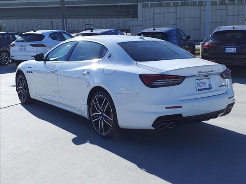 2024 Maserati Quattroporte Modena in a White exterior color and Black/Redinterior. Northside Imports Houston 281-475-4549 northsideimportshouston.com 