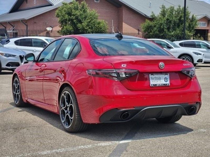 2024 Alfa Romeo Giulia Veloce Rwd in a Alfa Rosso (Red) exterior color and Blackinterior. Northside Alfa Romeo of Houston 281-475-4549 alfaromeousaofnorthhouston.com 