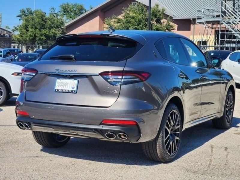 2024 Maserati Levante Modena in a Grey exterior color and Black/Redinterior. Northside Imports Houston 281-475-4549 northsideimportshouston.com 