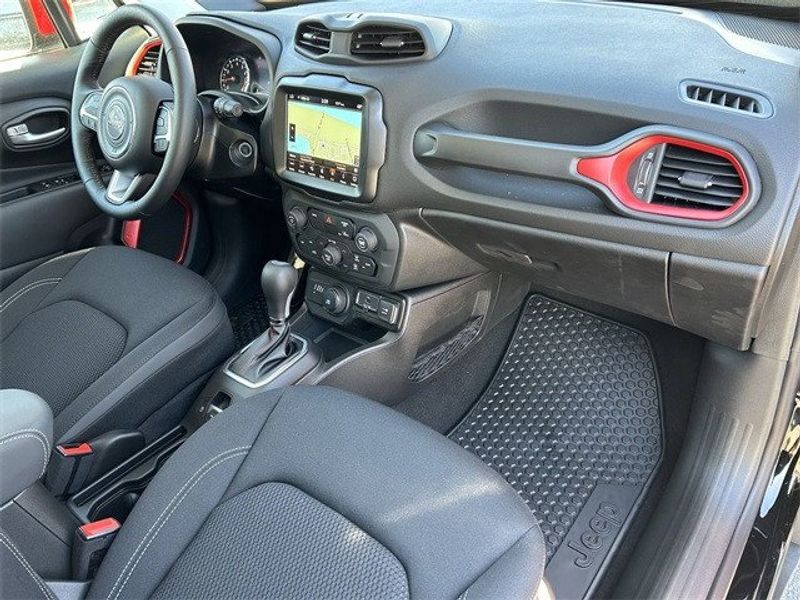 2023 Jeep Renegade (red) Edition in a Black Clear Coat exterior color and Blackinterior. McPeek