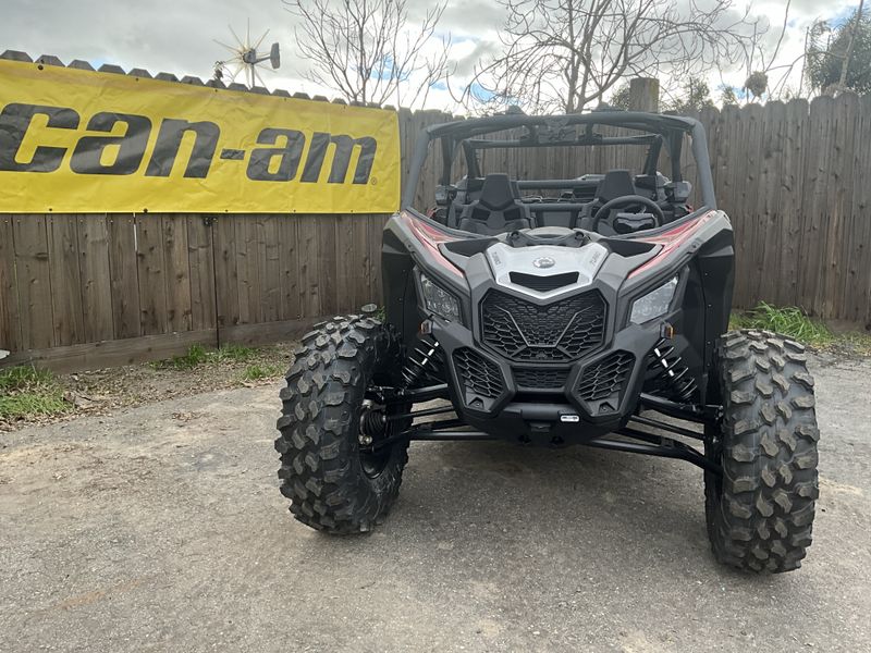 2024 Can-Am MAVERICK X3 MAX DS TURBO in a FIERY RED / HYPER SILVER exterior color. BMW Motorcycles of Modesto 209-524-2955 bmwmotorcyclesofmodesto.com 