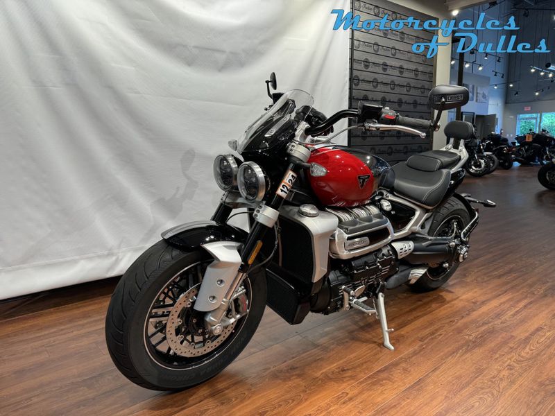 2023 Triumph Rocket 3 GT Chrome  in a Chrome/Diablo Red exterior color. Motorcycles of Dulles 571.934.4450 motorcyclesofdulles.com 