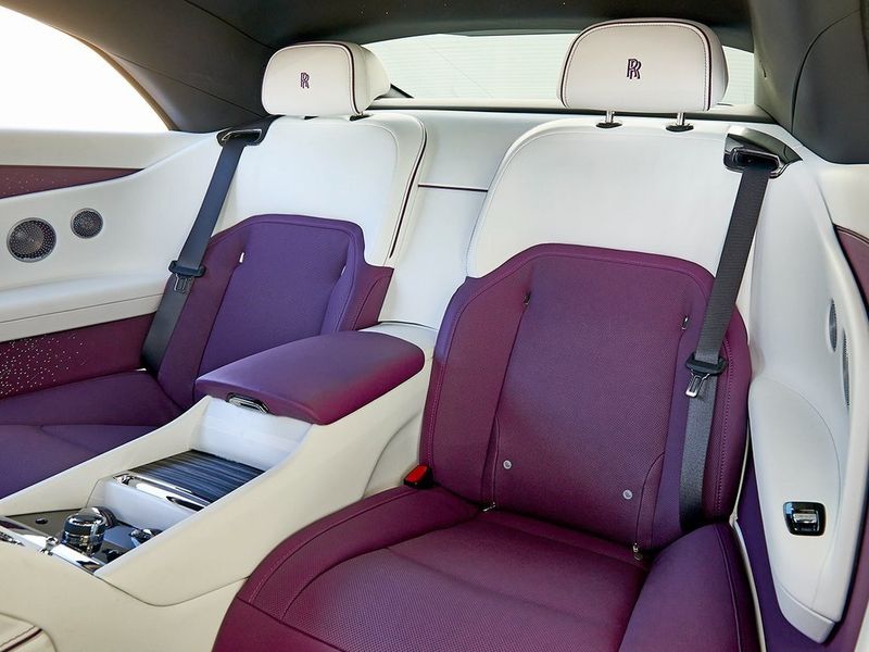 2024 Rolls-Royce Spectre  in a Twilight Purple exterior color and Arctic Whiteinterior. SHELLY AUTOMOTIVE shellyautomotive.com 