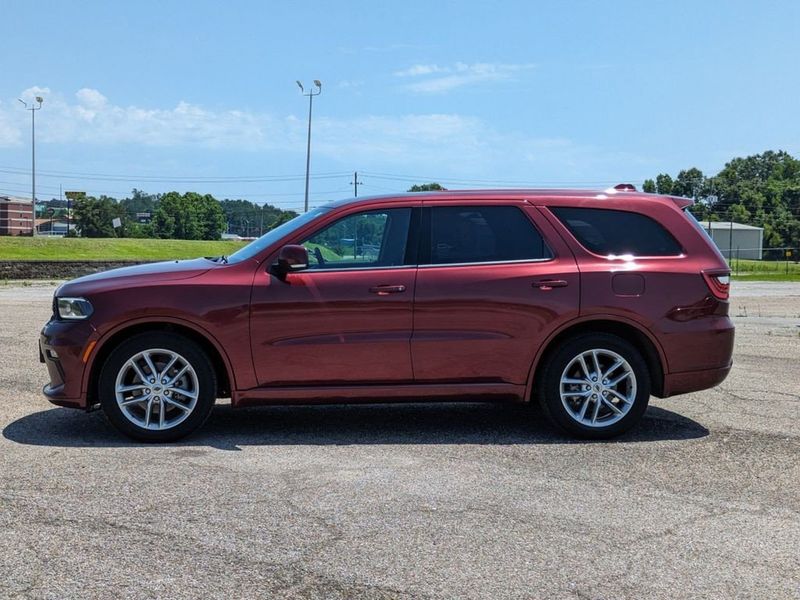 2021 Dodge Durango GT Plus in a Octane Red Pearl Coat exterior color and Blackinterior. Johnson Dodge 601-693-6343 pixelmotiondemo.com 