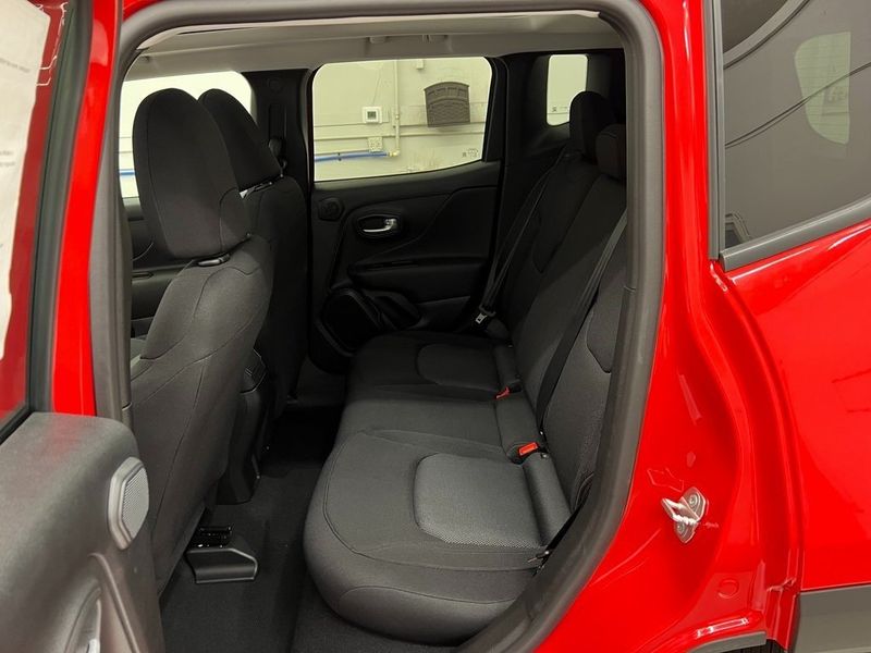 2023 Jeep Renegade Latitude 4x4 in a Colorado Red Clear Coat exterior color and Blackinterior. Marina Chrysler Dodge Jeep RAM (855) 616-8084 marinadodgeny.com 