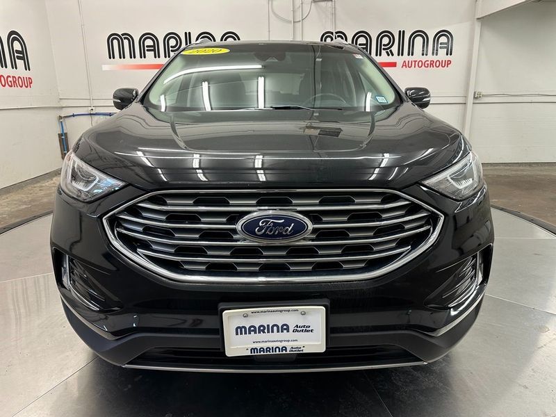 2020 Ford Edge SEL in a Agate Black exterior color and Ebonyinterior. Marina Auto Group (855) 564-8688 marinaautogroup.com 