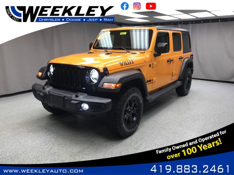 Used 2021 Jeep Wrangler Unlimited WillysImage 1