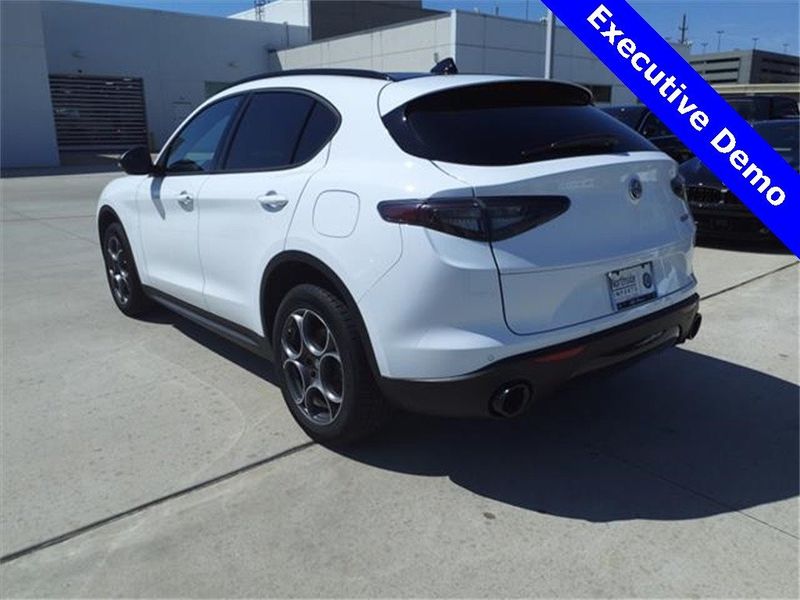 2024 Alfa Romeo Stelvio Sprint Rwd in a Alfa White exterior color and Blackinterior. Northside Alfa Romeo of Houston 281-475-4549 alfaromeousaofnorthhouston.com 