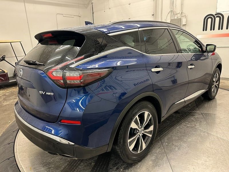 2021 Nissan Murano SV in a Deep Blue Pearl exterior color and Graphiteinterior. Marina Auto Group (855) 564-8688 marinaautogroup.com 