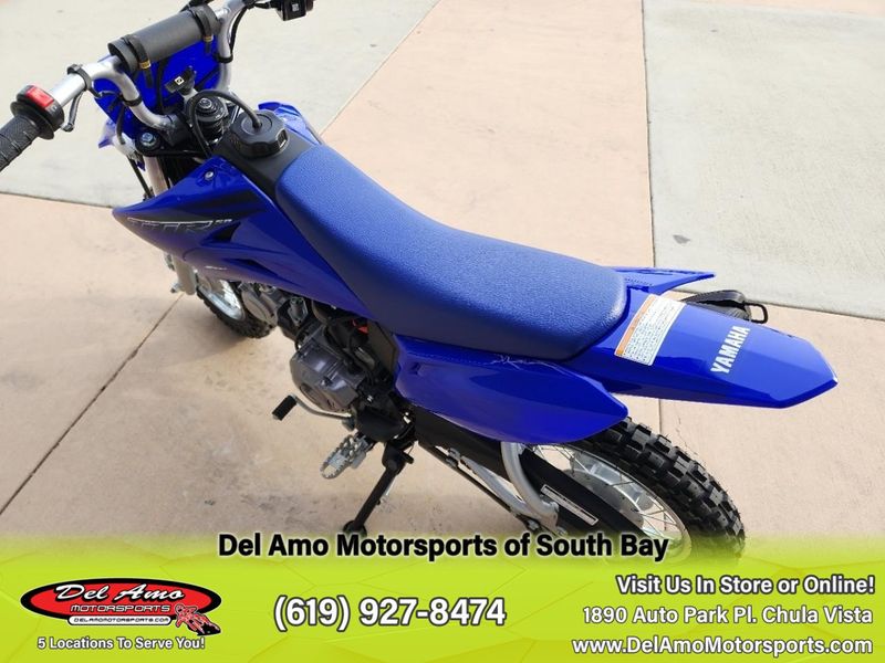 2023 Yamaha TTR50EPC  in a TEAM YAMAHA BLUE exterior color. Del Amo Motorsports of South Bay (619) 547-1937 delamomotorsports.com 