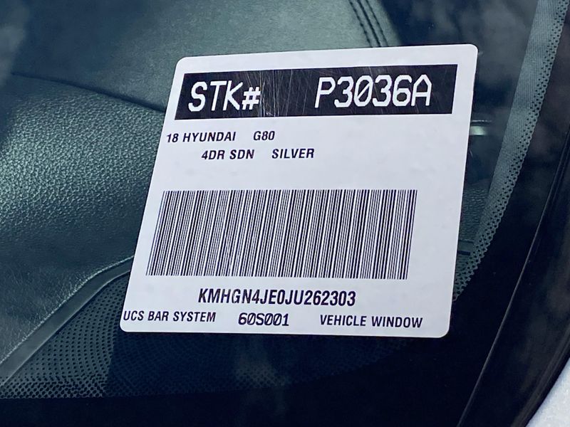 Used 2018 Genesis G80 3.8Image 32