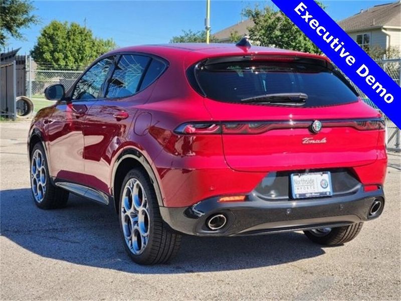 2024 Alfa Romeo Tonale Veloce in a Alfa Rosso exterior color and Blackinterior. Northside Imports Houston 281-475-4549 northsideimportshouston.com 