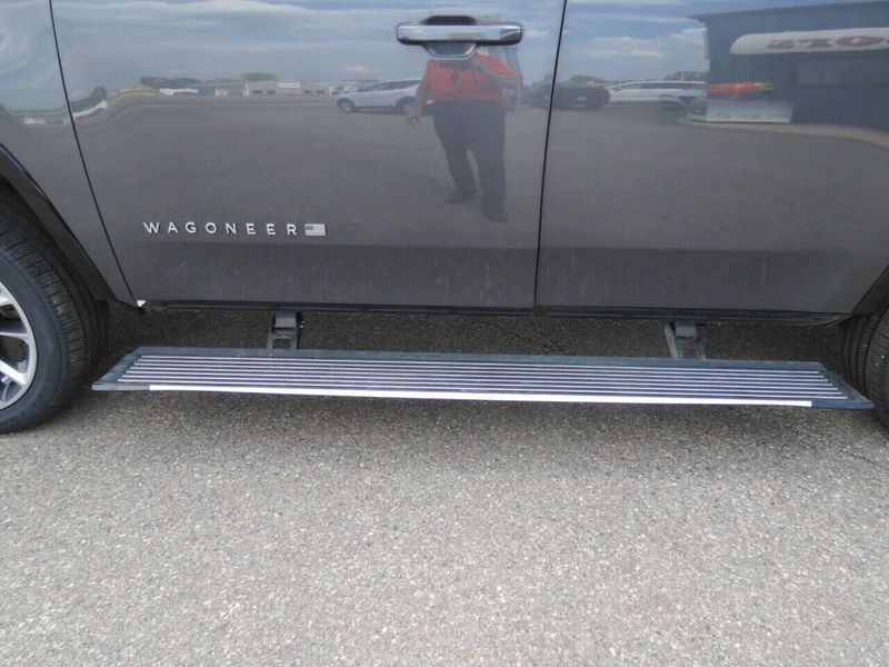 2022 Wagoneer Series III 4x4 4dr SUV in a Gray exterior color and Blackinterior. Militello Motors ​507-200-4344 militellomotors.net 