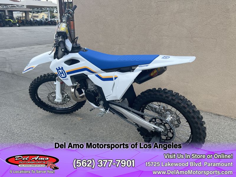 2023 HUSQVARNA TC 250 HERITAGE  in a WHITE exterior color. Del Amo Motorsports of Los Angeles (562) 262-9181 delamomotorsports.com 