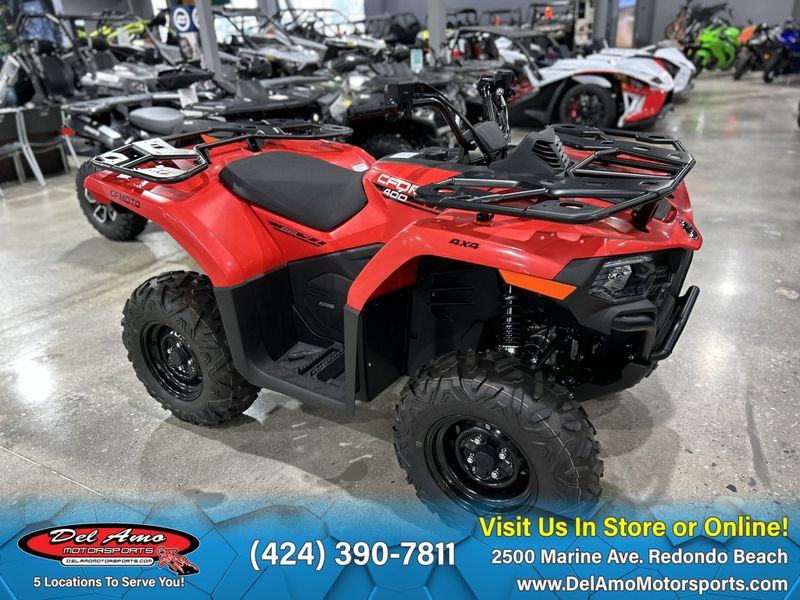 2024 CFMOTO CF400AU-6S  in a ROCKET RED exterior color. Del Amo Motorsports of Redondo Beach (424) 304-1660 delamomotorsports.com 